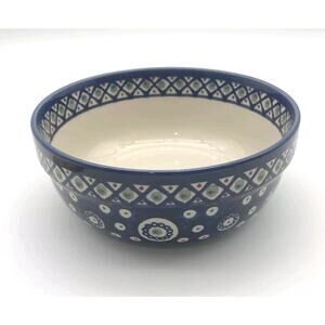 Polish Pottery Boleslawiec 8R Poland 7.5"x3" Blue